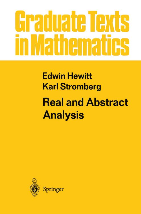 Produktbild: Real and Abstract Analysis