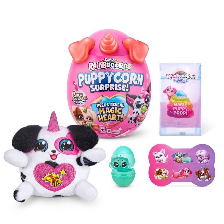 Produktbild: RAINBOCORNS-PUPPYCORN SURPRISE-PLUSH SMALL,S4,SHRINK WRAP,SQ,6PC