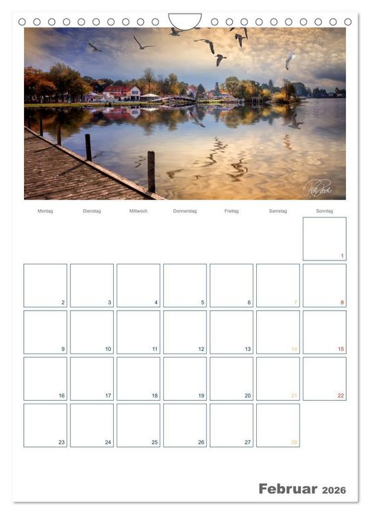 Produktbild: Am Steinhuder Meer / Planer (Wandkalender 2026 DIN A4 hoch), CALVENDO Monatskalender