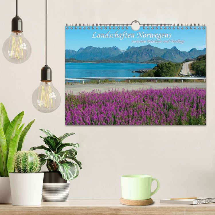 Produktbild: Landschaften Norwegens zwischen Polarkreis und Nordkap (Wandkalender 2026 DIN A4 quer), CALVENDO Monatskalender