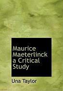 Produktbild: Maurice Maeterlinck a Critical Study
