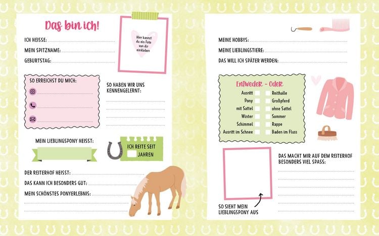 Produktbild: Meine Freunde &ndash; Das Freundebuch von den beliebten Social-Media-Stars Lia und Lea &ndash; # ponylife