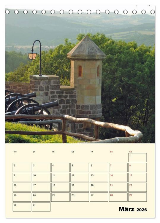 Produktbild: Die Wartburg - Weltkulturerbe in Th&uuml;ringen (Tischkalender 2026 DIN A5 hoch), CALVENDO Monatskalender