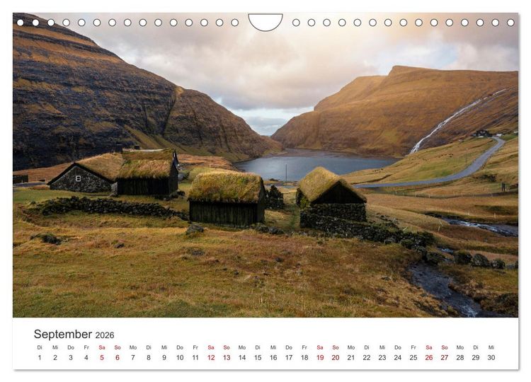 Produktbild: F&Auml;R&Ouml;ER INSELN - Herbstlichter (Wandkalender 2026 DIN A4 quer), CALVENDO Monatskalender