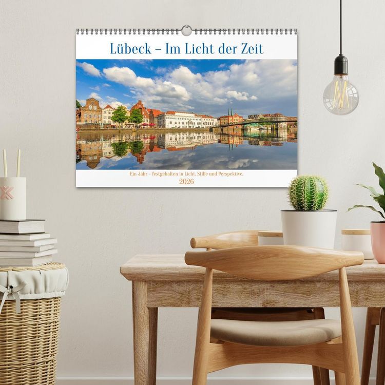 Produktbild: L&uuml;beck &ndash; Im Licht der Zeit (Wandkalender 2026 DIN A3 quer), CALVENDO Monatskalender