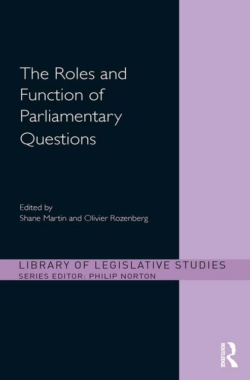 Produktbild: The Roles and Function of Parliamentary Questions