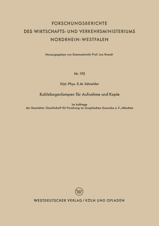Produktbild: Kohlebogenlampen f&uuml;r Aufnahme und Kopie