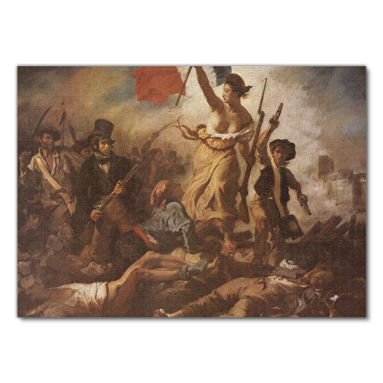 Produktbild: Lais Puzzle Eug&egrave;ne Ferdinand Victor Delacroix - Die Freiheit f&uuml;hrt das Volk an 1000 Teile