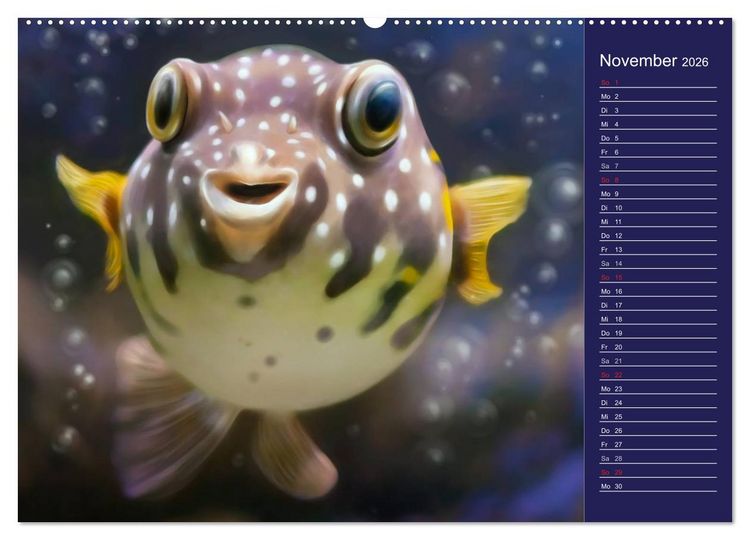Produktbild: S&uuml;sse Tierwelt / CH-Version / Geburtstagskalender (hochwertiger Premium Wandkalender 2026 DIN A2 quer), Kunstdruck in Hochglanz