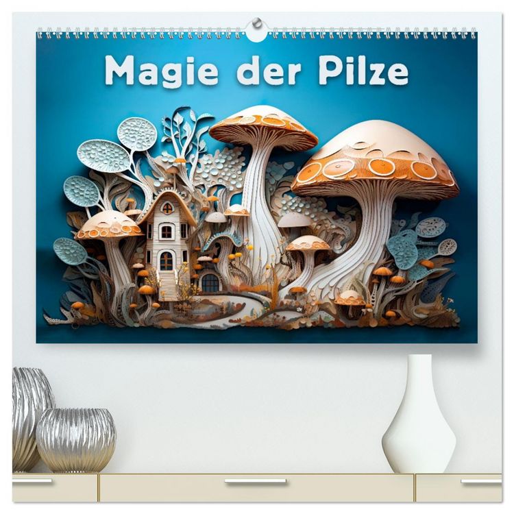 Produktbild: Magie der Pilze (hochwertiger Premium Wandkalender 2026 DIN A2 quer), Kunstdruck in Hochglanz