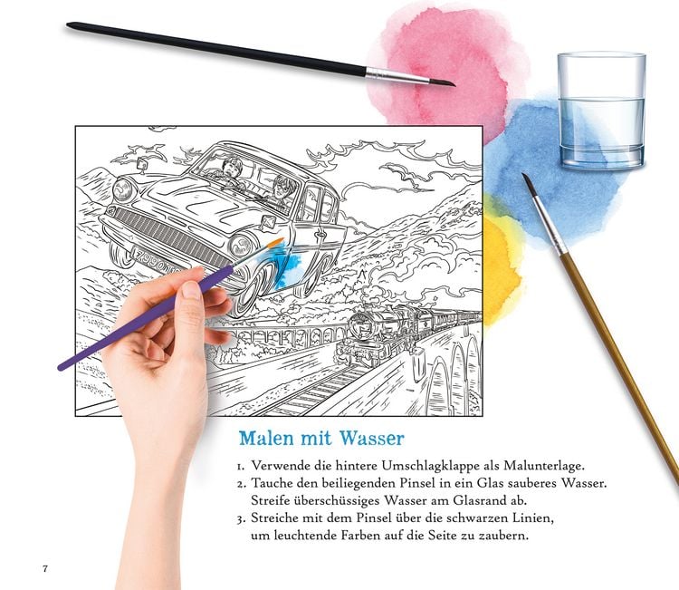 Produktbild: Aus den Filmen zu Harry Potter: Magischer Wasserzauber - Bring Farbe in die Zauberwelt!
