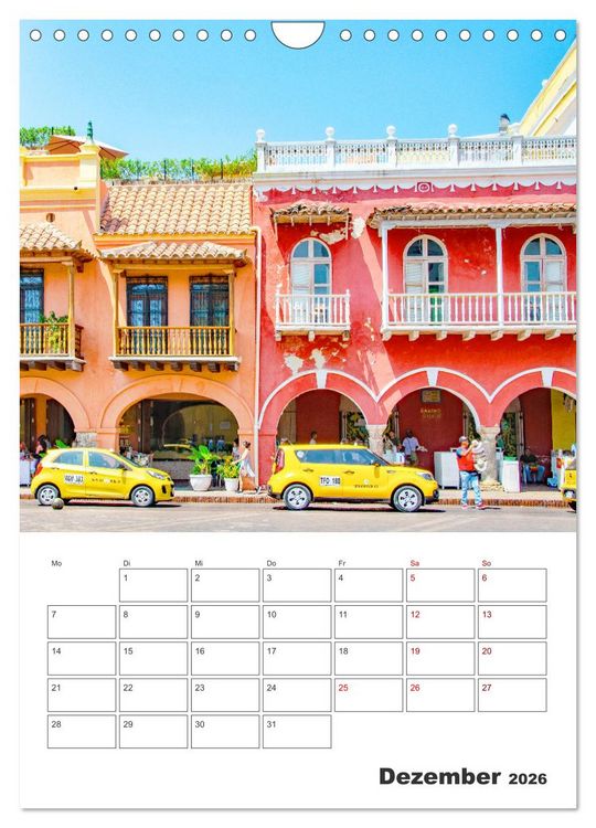Produktbild: Reise durch Mittelamerika - Urlaubsplaner (Wandkalender 2026 DIN A4 hoch), CALVENDO Monatskalender