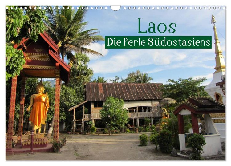 Produktbild: Laos - Die Perle S&uuml;dostasiens (Wandkalender 2026 DIN A3 quer), CALVENDO Monatskalender
