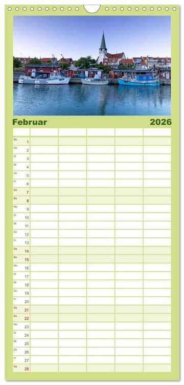 Produktbild: Familienplaner 2026 - Bornholm Juwel der Ostsee mit 5 Spalten (Wandkalender, 21 x 45 cm) CALVENDO