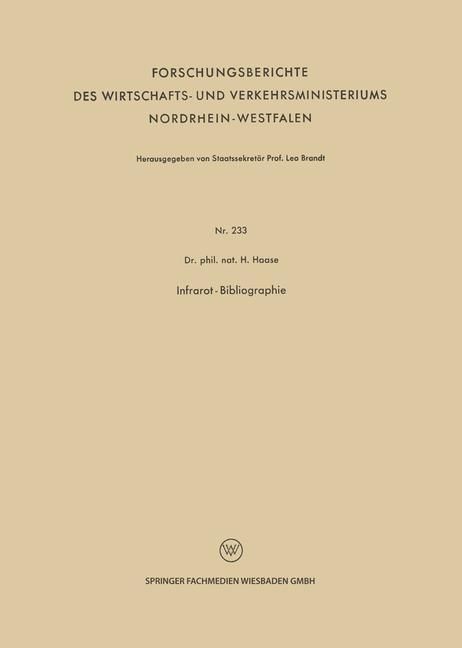 Produktbild: Infrarot-Bibliographie