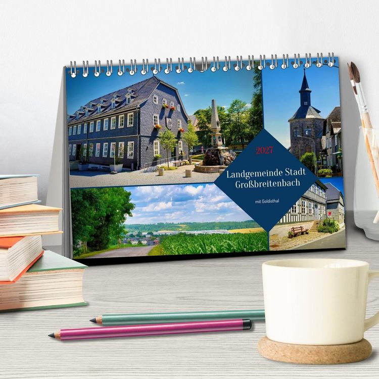 Produktbild: Landgemeinde Stadt Gro&szlig;breitenbach - mit Goldisthal (Tischkalender 2027 DIN A5 quer), CALVENDO Monatskalender