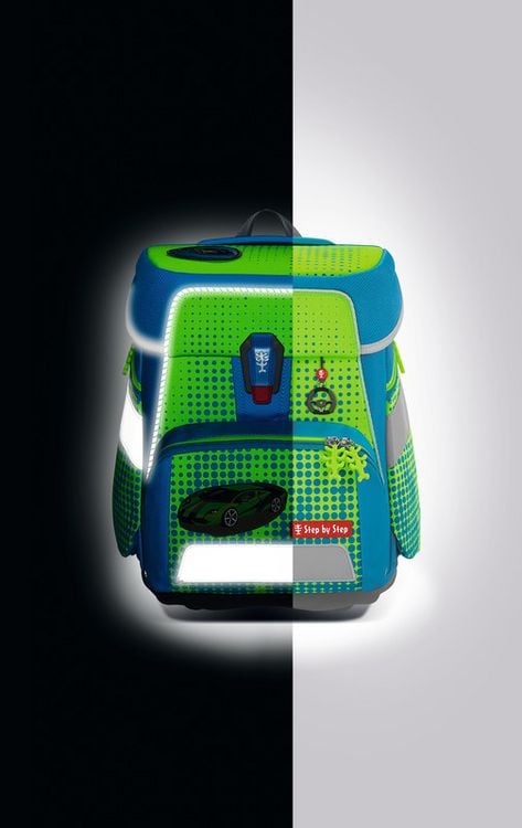 Produktbild: STEP BY STEP&reg; Schulrucksack-Set Space Neon 5teilig Special Edition, Race Car Chuck