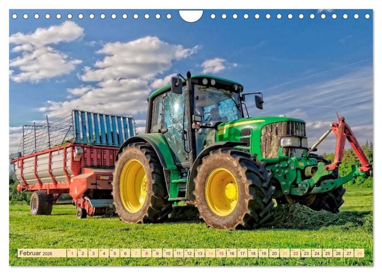 Produktbild: Traktoren - Giganten in der Landwirtschaft (Wandkalender 2026 DIN A4 quer), CALVENDO Monatskalender