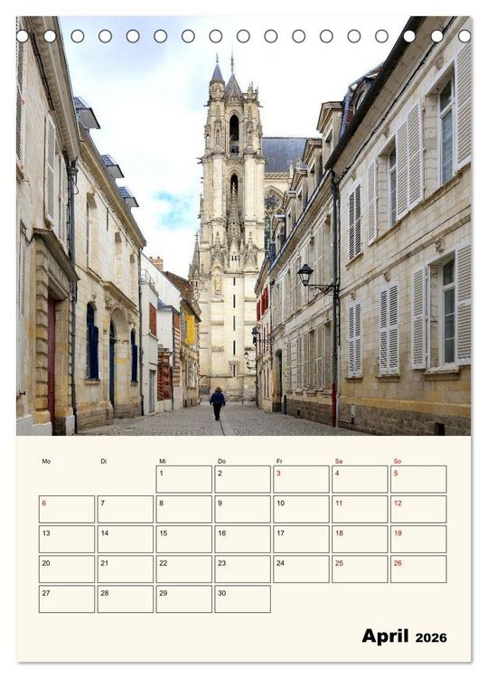 Produktbild: Amiens - Malerische, geschichtstr&auml;chtige Stadt (Tischkalender 2026 DIN A5 hoch), CALVENDO Monatskalender