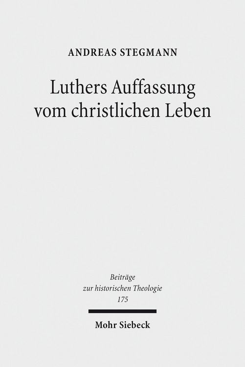 Produktbild: Luthers Auffassung vom christlichen Leben