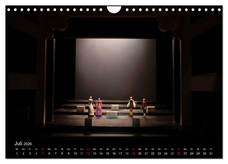 Produktbild: B&uuml;hnenbildmodelle (Wandkalender 2026 DIN A4 quer), CALVENDO Monatskalender