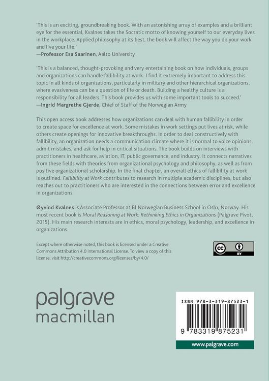 Produktbild: Fallibility at Work
