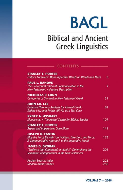 Produktbild: Biblical and Ancient Greek Linguistics, Volume 7