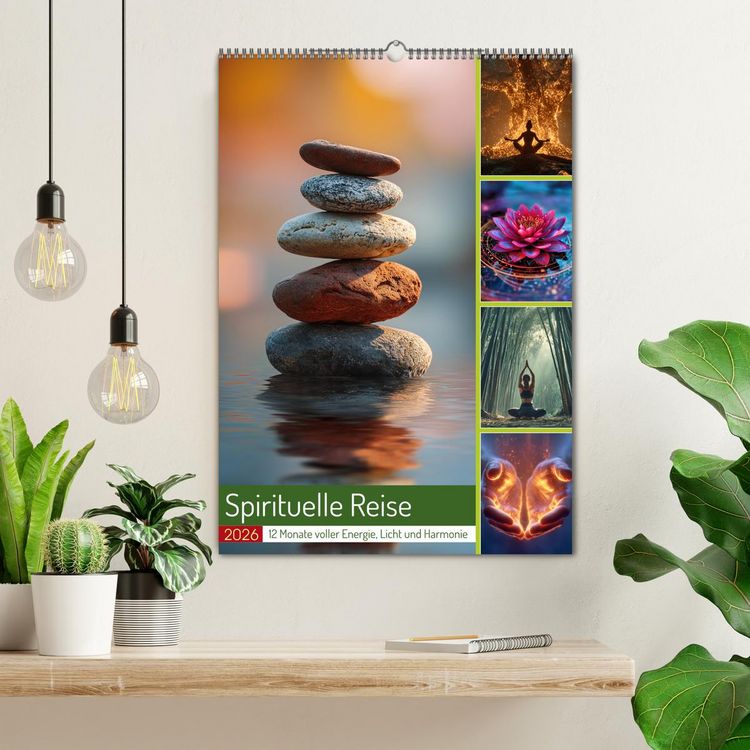 Produktbild: Spirituelle Reise (Wandkalender 2026 DIN A2 hoch), CALVENDO Monatskalender