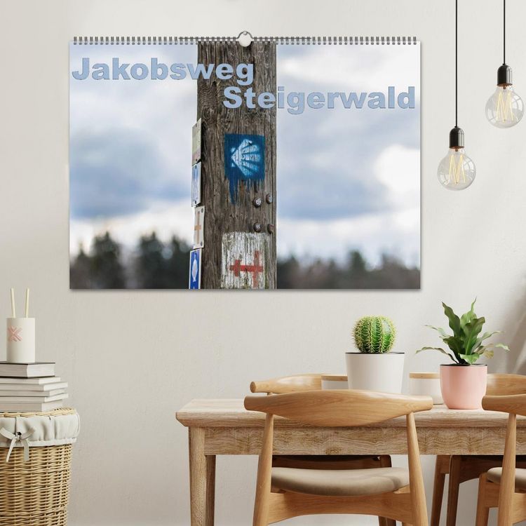 Produktbild: Jakobsweg Steigerwald (Wandkalender 2026 DIN A2 quer), CALVENDO Monatskalender