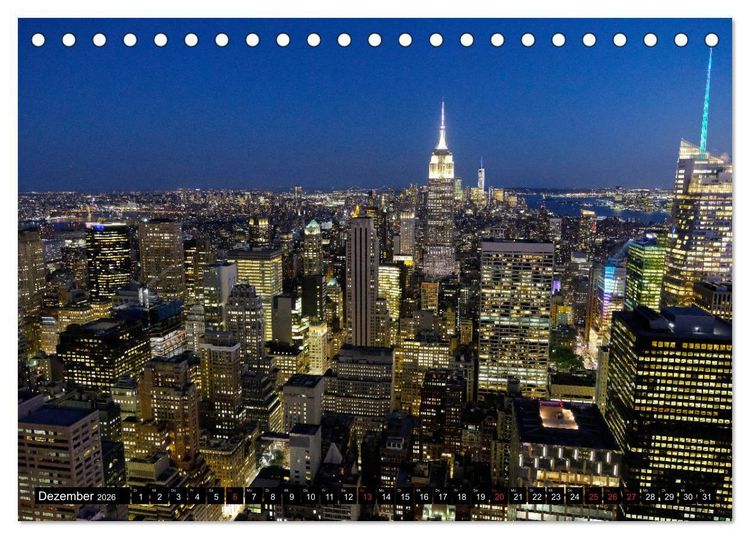 Produktbild: New York - 4 Tage unterwegs im Big Apple (Tischkalender 2026 DIN A5 quer), CALVENDO Monatskalender