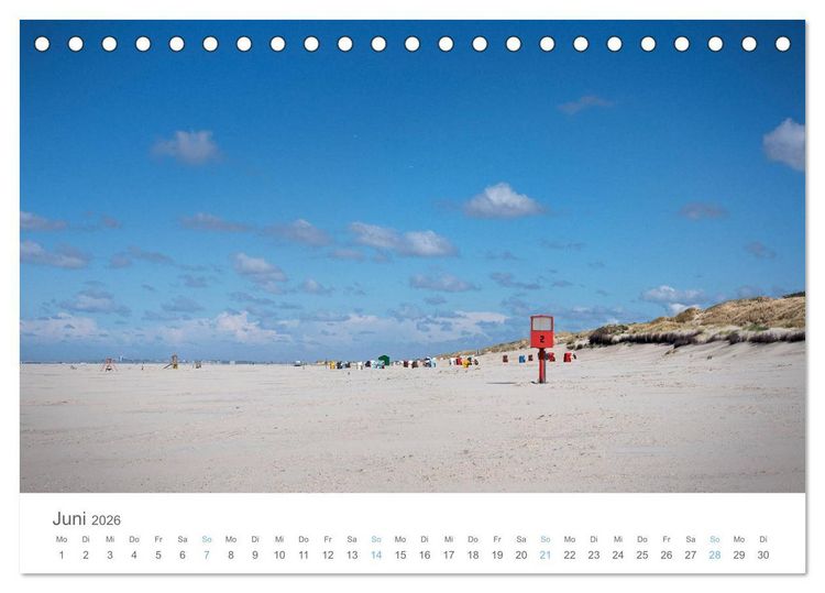 Produktbild: Juist - mein T&ouml;werland (Tischkalender 2026 DIN A5 quer), CALVENDO Monatskalender