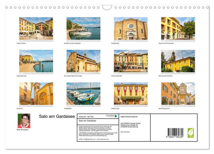Produktbild: Salo am Gardasee (Wandkalender 2026 DIN A3 quer), CALVENDO Monatskalender