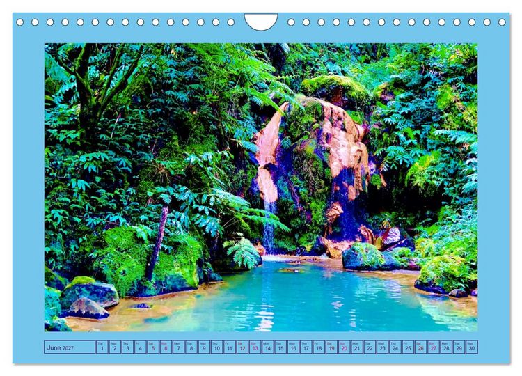 Produktbild: Wild Nature Azores &ndash; S&atilde;o Miguel (Wall Calendar 2027 DIN A4 landscape), CALVENDO 12 Month Wall Calendar