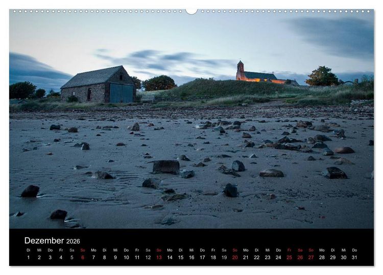 Produktbild: Holy Island - England (Wandkalender 2026 DIN A2 quer), CALVENDO Monatskalender