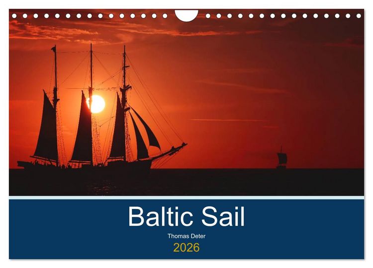 Produktbild: Baltic Sail (Wandkalender 2026 DIN A4 quer), CALVENDO Monatskalender