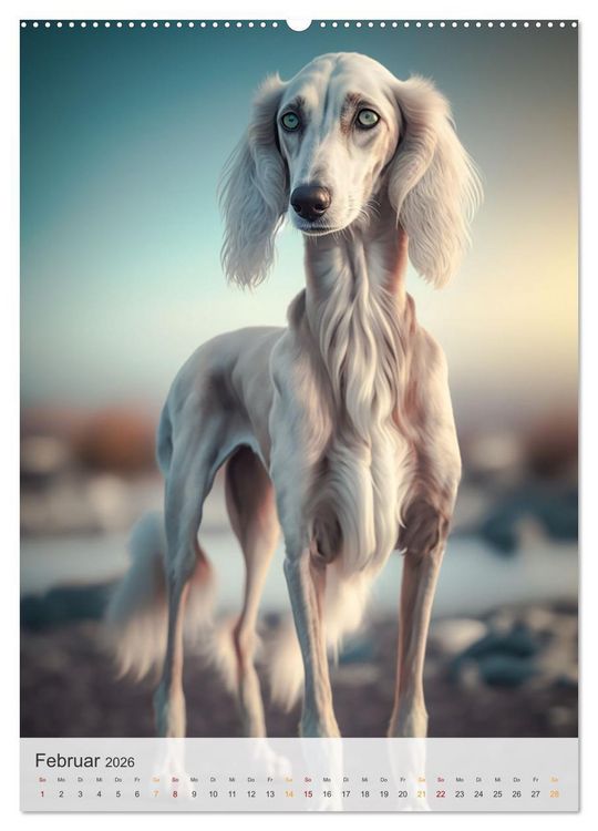 Produktbild: Persischer Windhund (Wandkalender 2026 DIN A2 hoch), CALVENDO Monatskalender