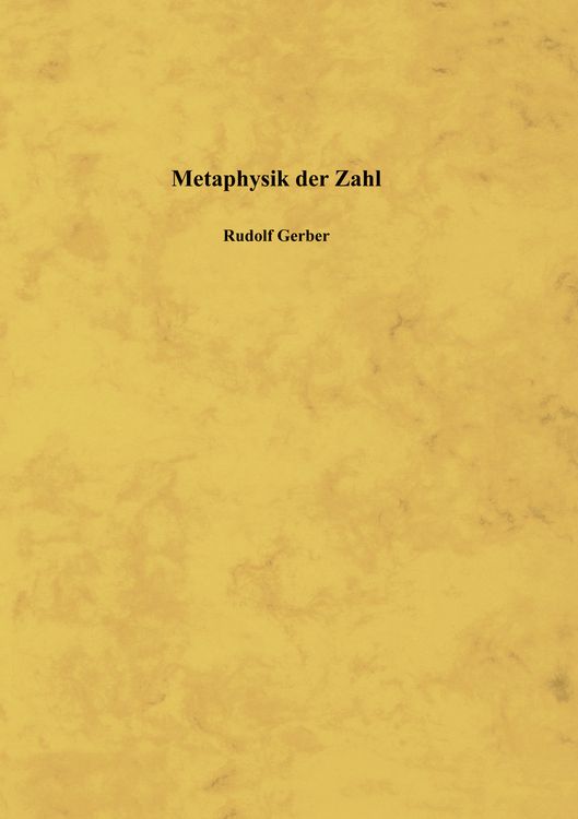 Produktbild: Metaphysik der Zahl