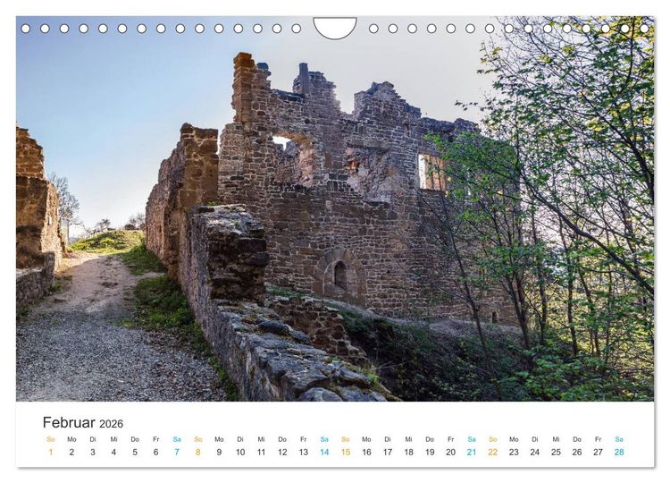 Produktbild: Ha&szlig;berge - Burgen und Burgruinen (Wandkalender 2026 DIN A4 quer), CALVENDO Monatskalender