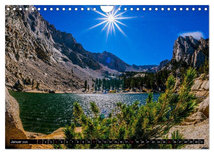 Produktbild: Entlang der Sierra Nevada (Wandkalender 2026 DIN A4 quer), CALVENDO Monatskalender