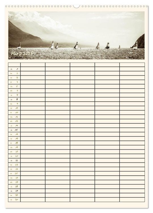 Produktbild: Der Gardasee im Norden - Familienplaner 2026 (hochwertiger Premium Wandkalender 2026 DIN A2 hoch), Kunstdruck in Hochglanz