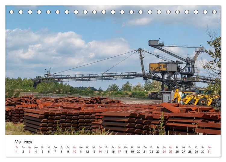 Produktbild: Bergbaulandschaften (Tischkalender 2026 DIN A5 quer), CALVENDO Monatskalender