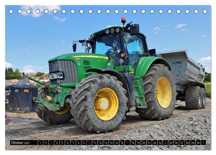 Produktbild: Baufahrzeuge auf der Baustelle (Tischkalender 2027 DIN A5 quer), CALVENDO Monatskalender