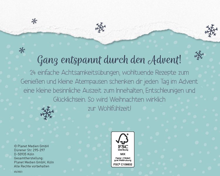 Produktbild: 24 kleine Entspannungspausen f&uuml;r die Adventszeit