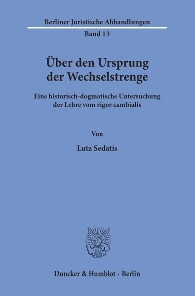Produktbild: &Uuml;ber den Ursprung der Wechselstrenge.