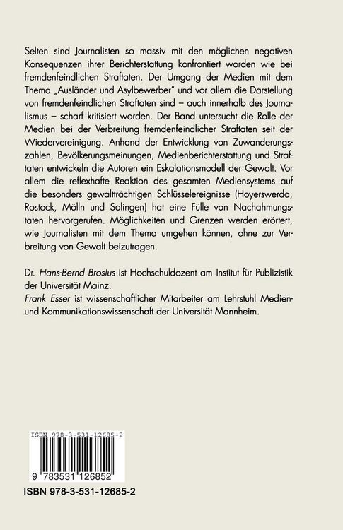 Produktbild: Eskalation durch Berichterstattung?