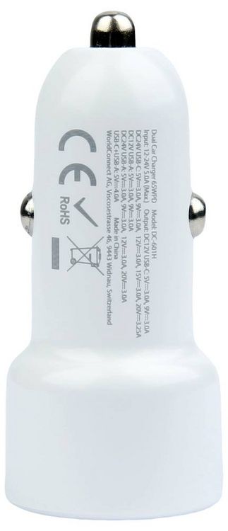 Produktbild: SKROSS Dual Car Charger 65W PD incl. USB-C cable