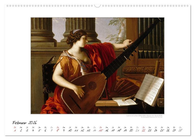 Produktbild: KlangFarben - Musik im Bild Kunstkalender (hochwertiger Premium Wandkalender 2026 DIN A2 quer), Kunstdruck in Hochglanz