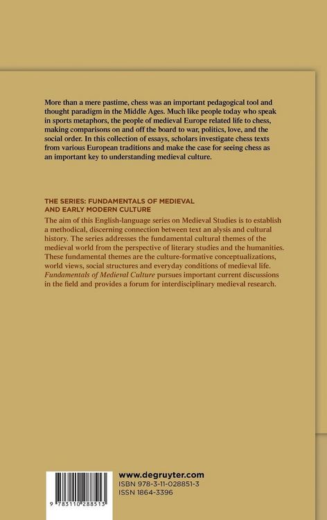 Produktbild: Chess in the Middle Ages and Early Modern Age