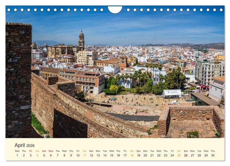 Produktbild: Costa del Sol - the sunny side of Andalusia (Wall Calendar 2026 DIN A4 landscape), CALVENDO 12 Month Wall Calendar