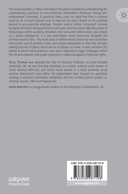 Produktbild: Employment Screening and Non-Conviction Information